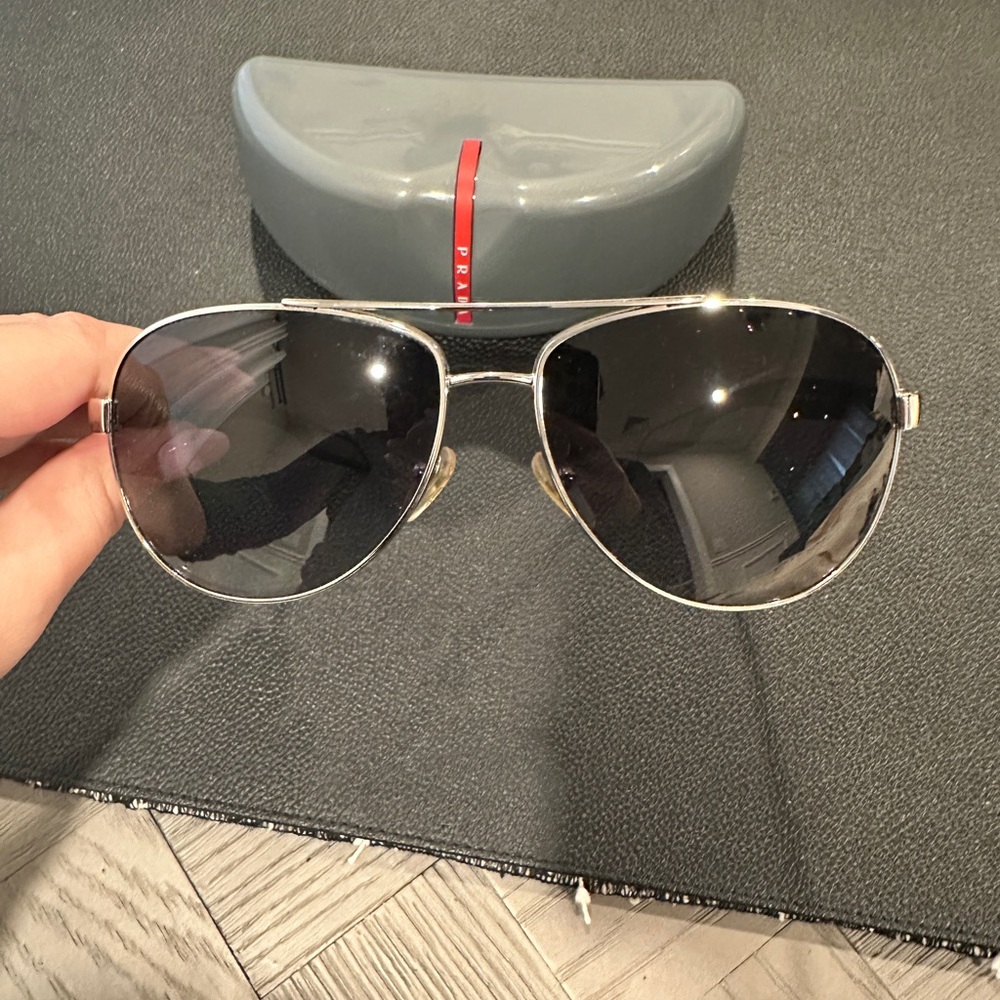 Prada Linea Rossa Ops Aviator Sunglasses - Picture 8 of 10